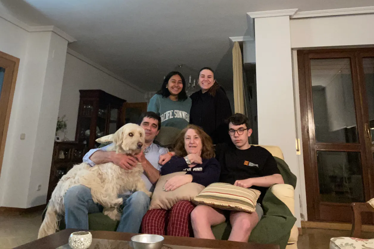 Vanna Contreras with her host family
