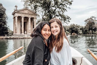 Vanna Contreras and Rachel Brown in Rome Italy