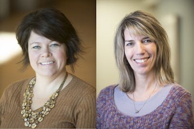 Associate Professors Jane Wrede and Julie Ann Vingers