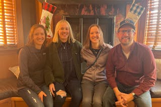 Jody Kobbervig ’03 and her siblings—from left to right: Jody, Briana, Kaley ’03, and Corey