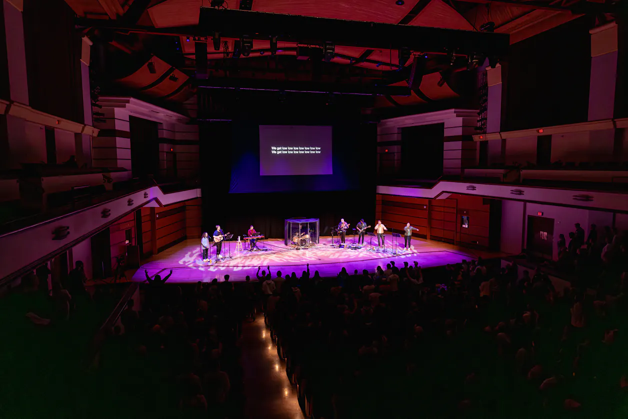 Benson Great Hall during Vespers. 