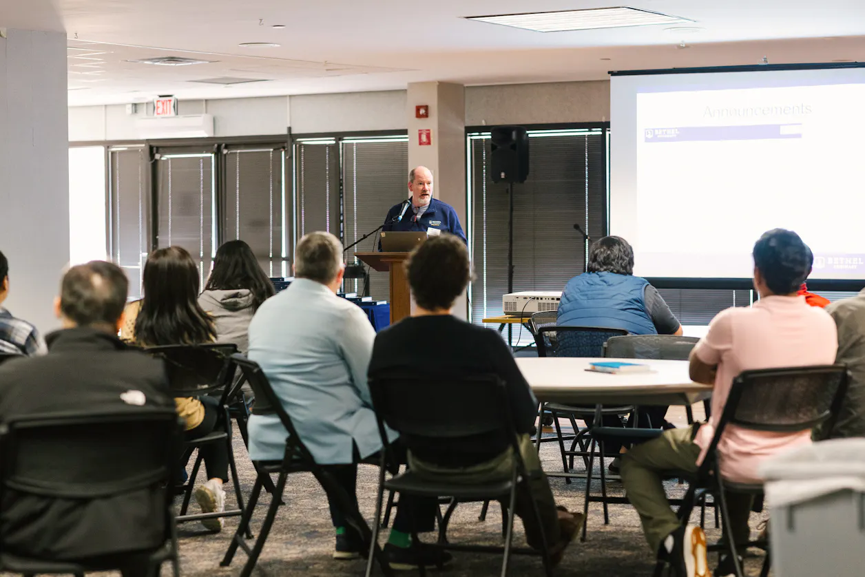 Bethel Seminary Dean Peter Vogt helped lead discussions, which focused on equipping leaders to contextualize the biblical message for Asian audiences.