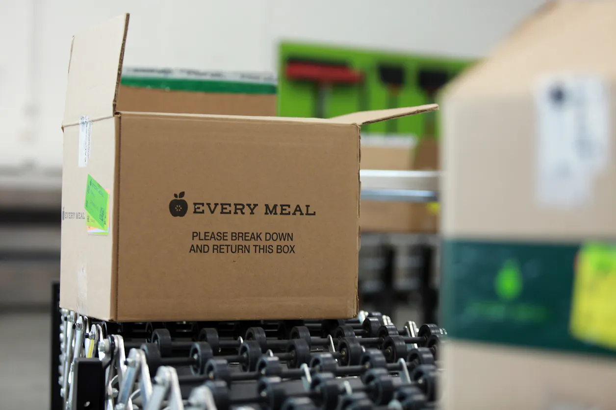 Every Meal boxes are filled with five different food bags, which feed 12,000 kids a week. CEO and founder Rob Williams '07 and Board Chair Jenna Soule '95 emphasize that it serves as more than a bag of food, but a message of hope as well.