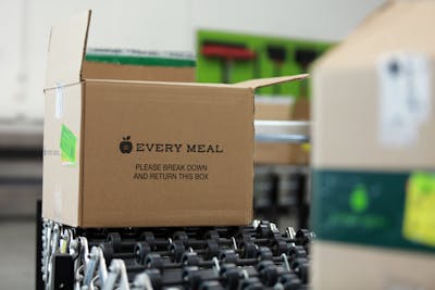 Every Meal boxes are filled with five different food bags, which feed 12,000 kids a week. CEO and founder Rob Williams '07 and Board Chair Jenna Soule '95 emphasize that it serves as more than a bag of food, but a message of hope as well.