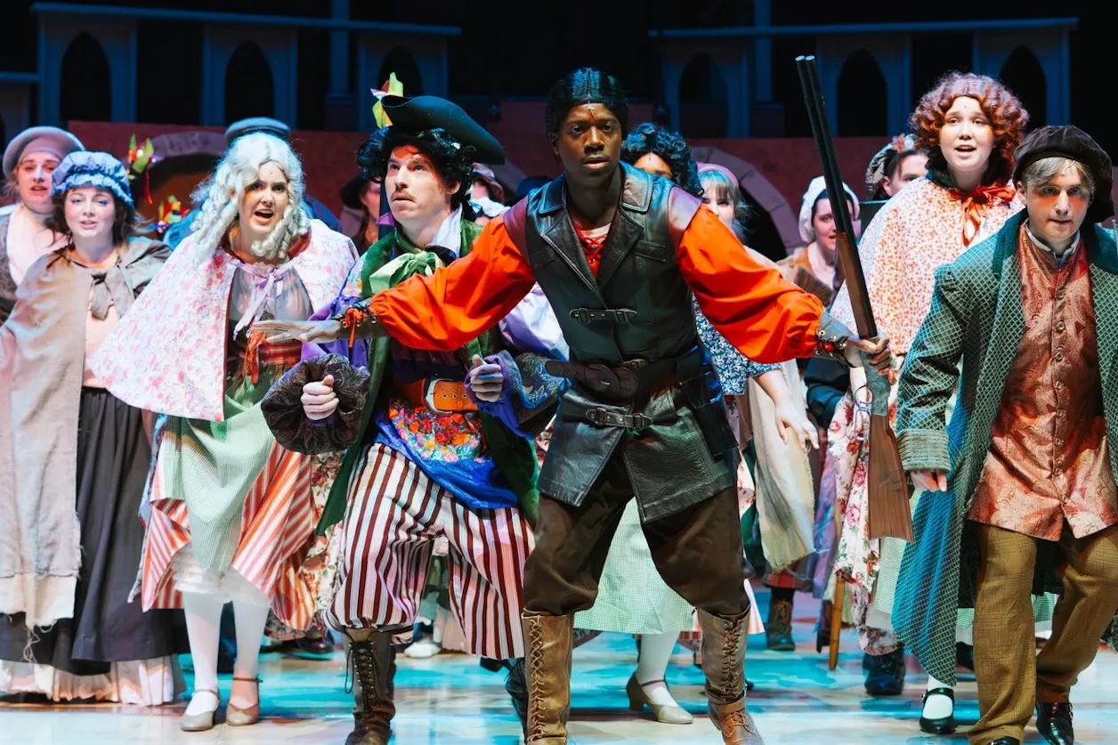 Nate Holder '26 played Gaston in Bethel's 2024 winter production of "Beauty and the Beast."