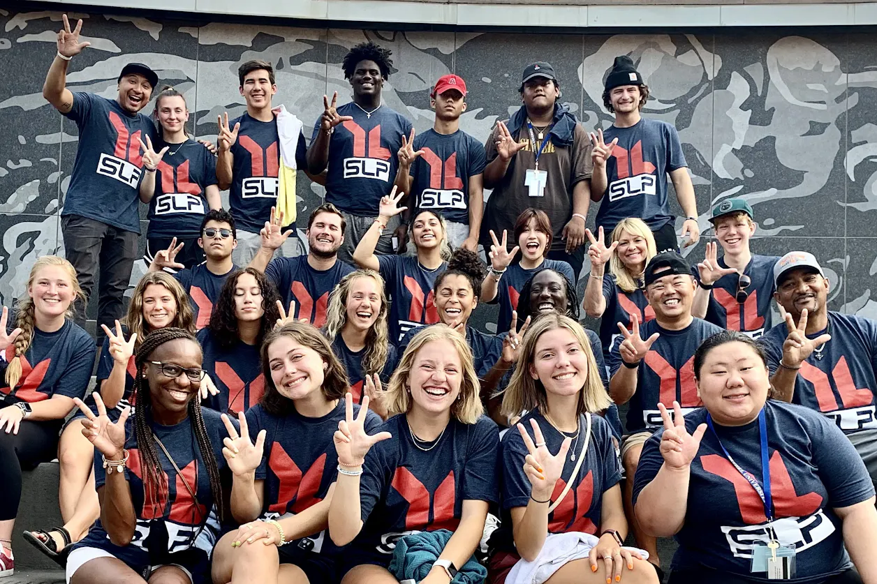 Students participating in Young Life's Student Leadership Project at Bethel attended a Minnesota Twins game. 