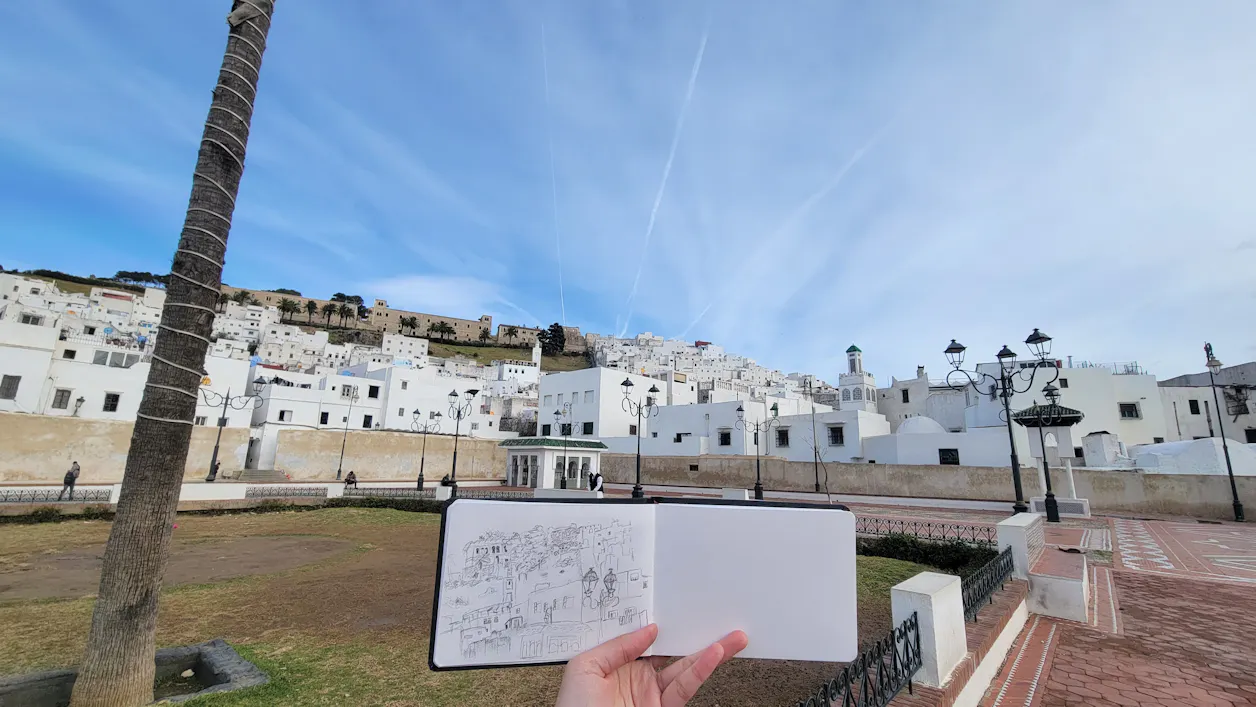 “It was amazing to interact with the culture and learn about traditions that people have been representing for centuries!”—Zoe Vang ’26, business marketing and art major on the “Medieval Worlds: Art and History in North Africa and Europe” trip. Photo taken in Tetouan, Morocco