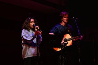 Bethel students leading worship at a Vespers service