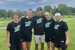 Adam (at right) with a group of people from Ultimate Training Camp.