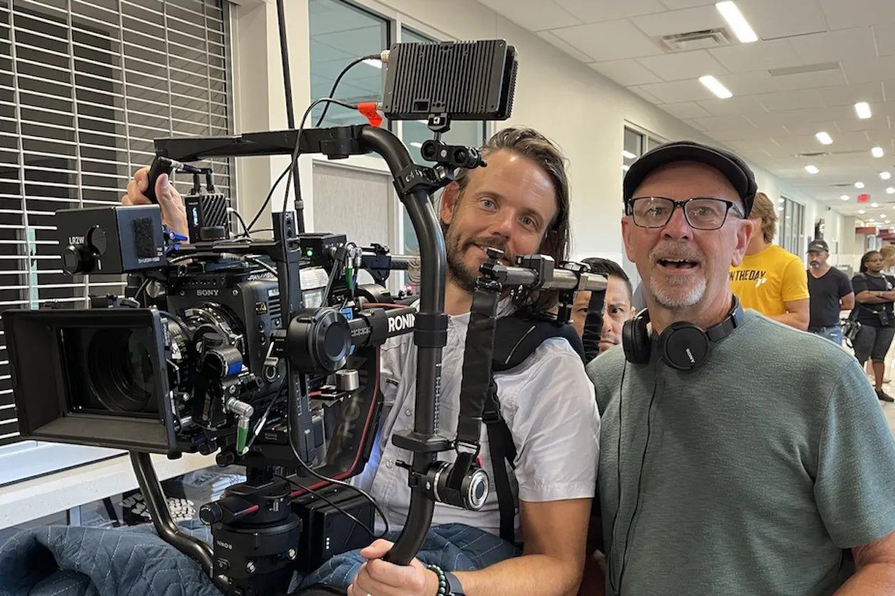 Frank Sanza behind the scenes