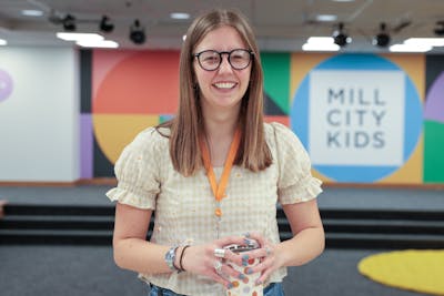 Grace Johnson '25 interned at Mill City Church in Minneapolis.