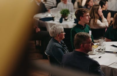 Donors enjoy the Scholarship Celebration at Bethel University