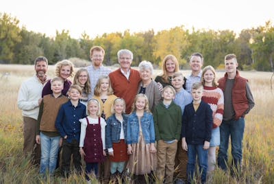 The Wories with their children and grandchildren