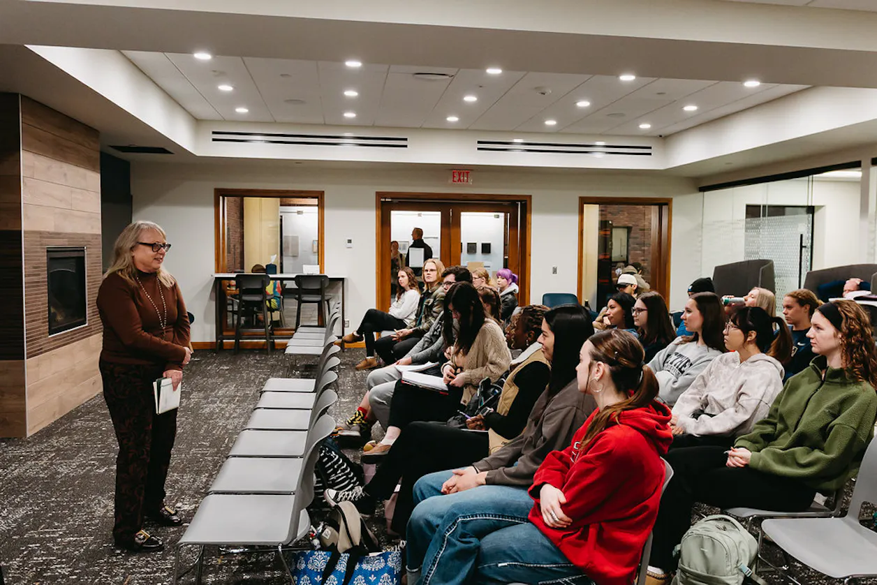 The Studio for Vocation and Calling, Clauson Center (CC) 210, recently hosted guest speaker Karen Swallow Prior, Bethel’s 2025-2026 Karlson Scholar.