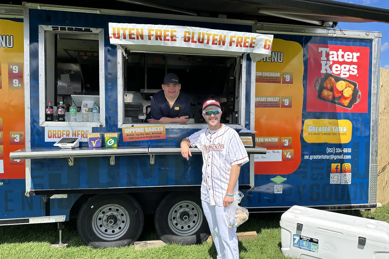 David Kaetterhenry BUILD’19 worked his food truck "Greater Tater" at the Olympics. 