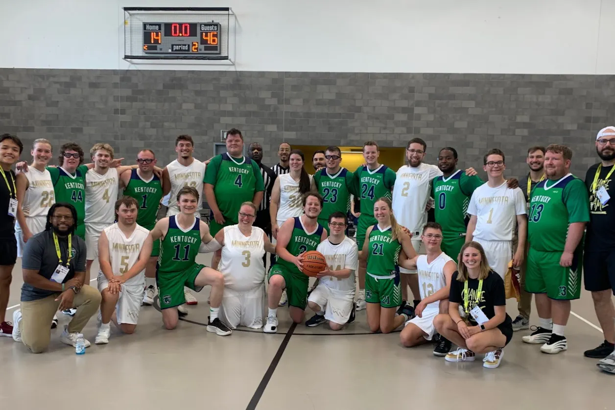 Nick Staloch BUILD'28 competed as a forward on Minnesota's Intercollegiate Unified Basketball Team at the 2026 Special Olympics USA Games. 