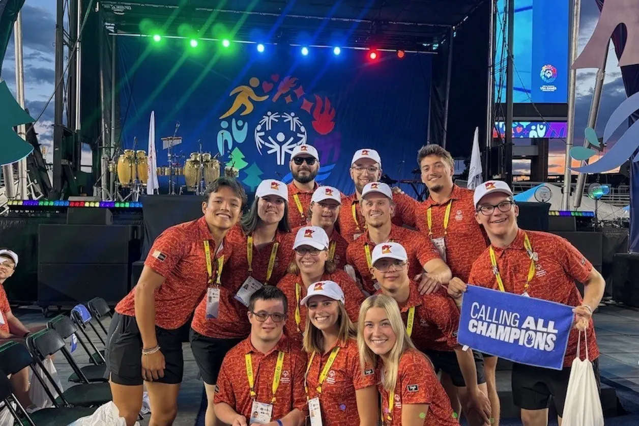 Nick helped represent Team Minnesota at the Opening Ceremonies. 