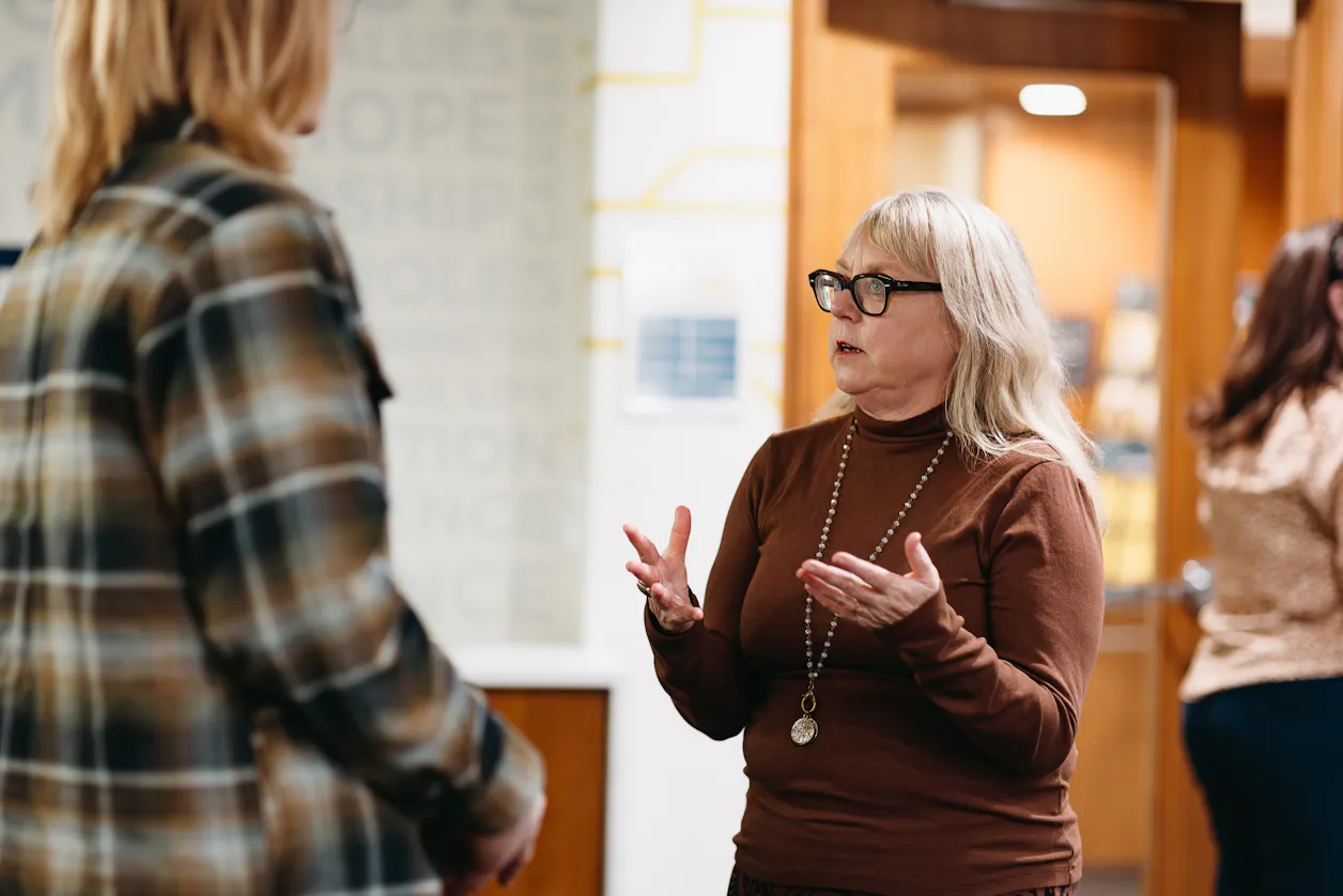 Karen Swallow Prior engaged with undergraduate and seminary students, challenging their assumptions about what “calling” means. 