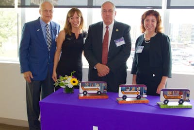 Wanke with DART Commissioners and former CEO at an event celebrating community leaders’ investment in transit.