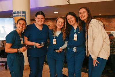 Many current Bethel students attended the Anderson Family College of Health Sciences launch celebration. 