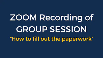 Zoom Recording of Group Session