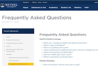 Frequently Asked Benefits Questions