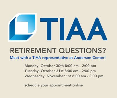 TIAA retirement appointments.