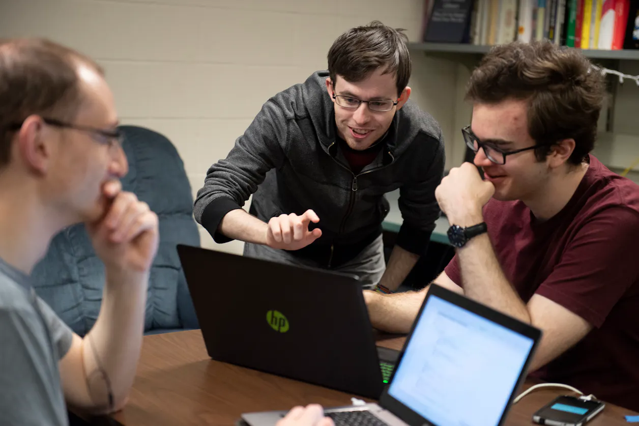 Computer science students at Bethel University