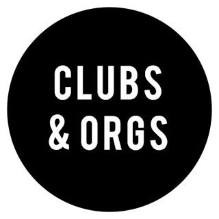Clubs and Organizations Logo - Circle Black